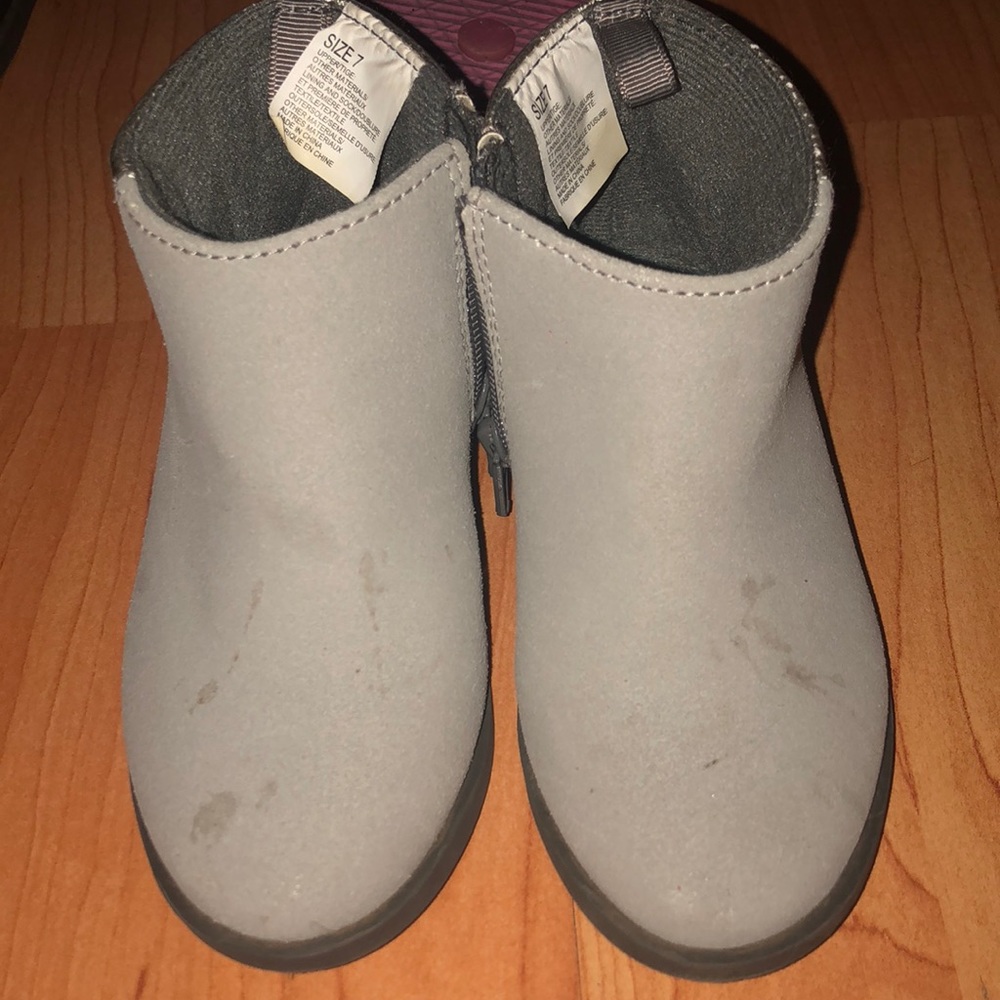 Gray little boots